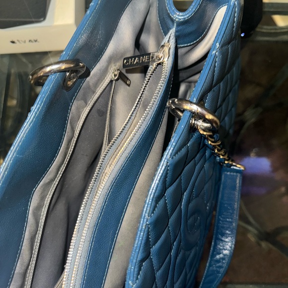 Chanel XL GST Blue Caviar Leather Tote - Picture 14 of 16